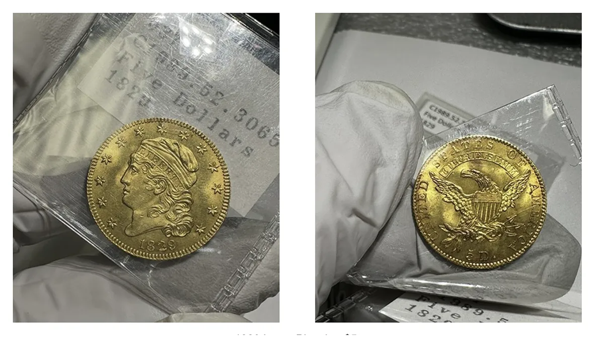 1829 Capped Bust Half Eagle. Image: NGC.