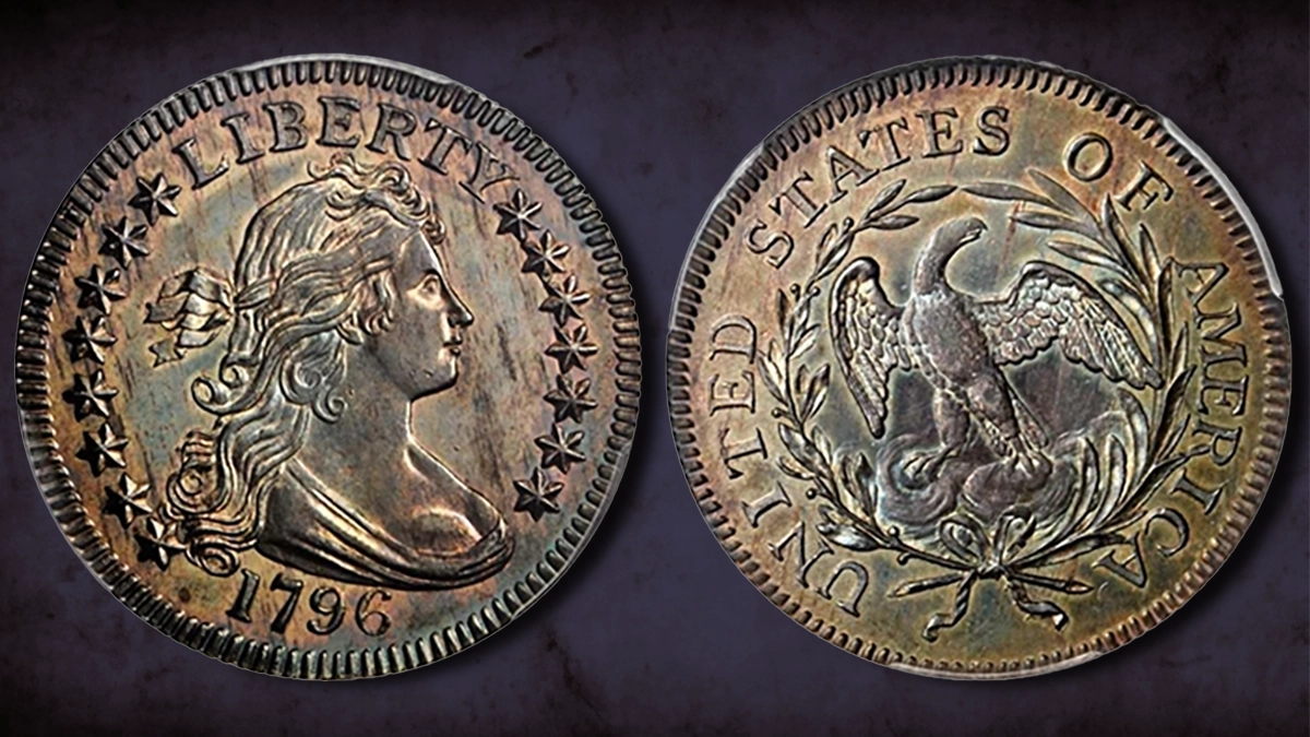 1796 Draped Bust Quarter Dollar, B-2. Image: Stack's Bowers.