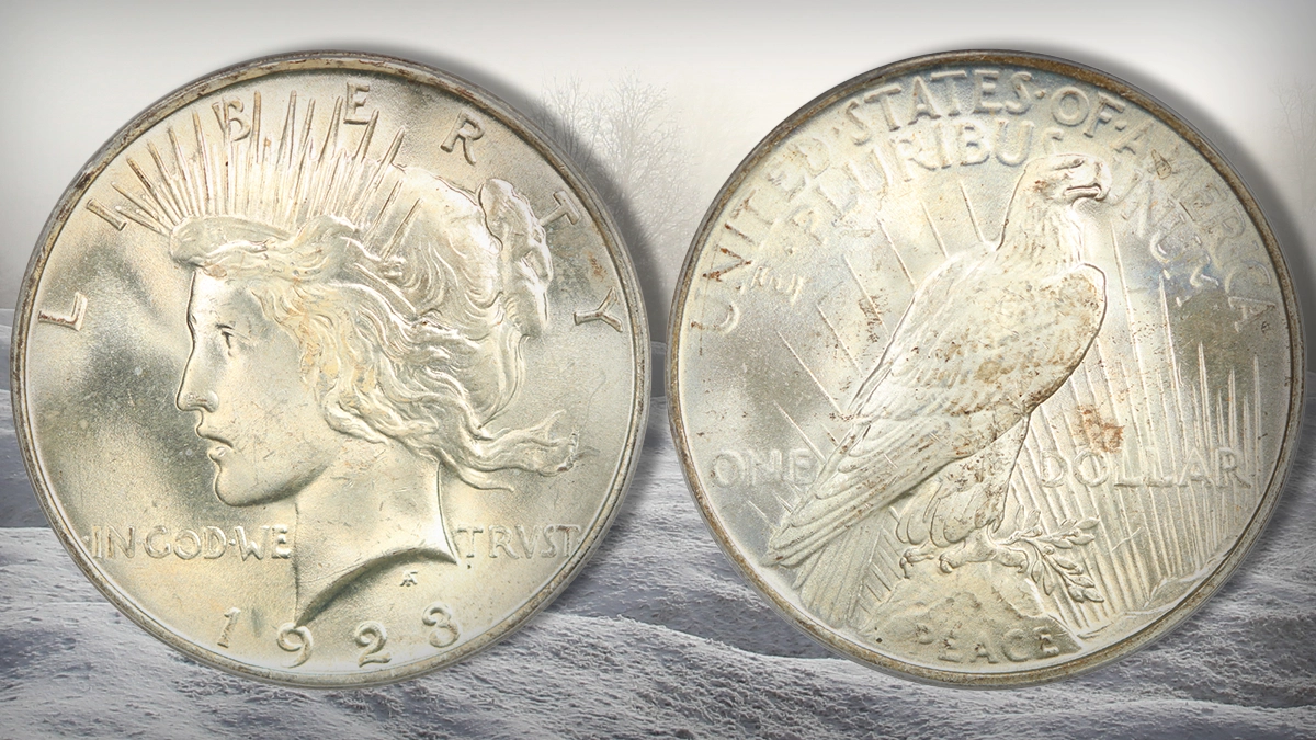 1923 Peace Dollar. Image: David Lawrence Rare Coins.