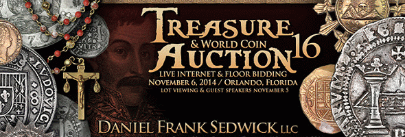 Daniel Frank Sedwick Treasure and World Coin Auction