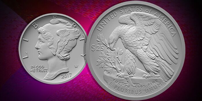 2017 Palladium 1 ounce bullion coin U.S. Mint mockup