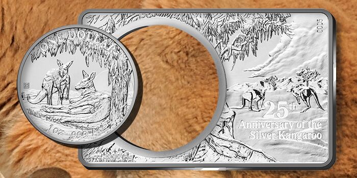 Royal Australian Mint 25th Anniversary of the Silver Kangaroo Silver Coin