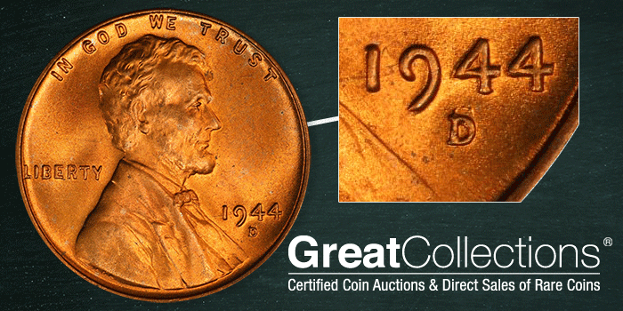 1944-D/S Lincoln Cent Variety GreatCollections