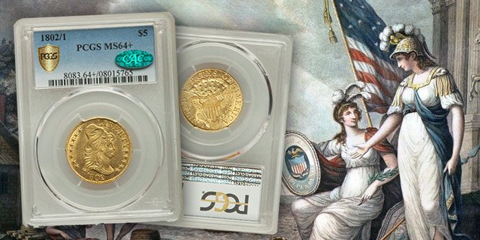 Heritage Auctions 1802/1 $5 Gold Coin