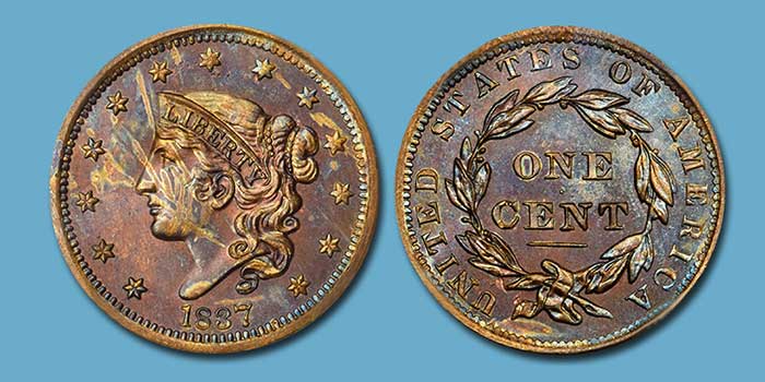 Rare Proof 1837 N-10 1837 Cent Featured in Stack's Bowers August 2019 ANA Auction