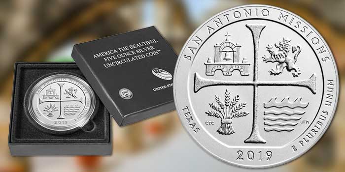 United States Mint Releases 4th 2019 America the Beautiful Five Ounce Silver Uncirculated Coin Aug. 29