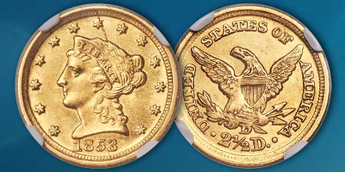 Heritage Auctions – Seldom Seen Selections: Unsurpassed 1853-D Quarter Eagle