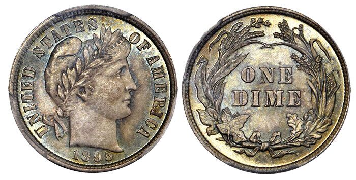 1895 Barber Dime. MS-67 (PCGS). CAC.