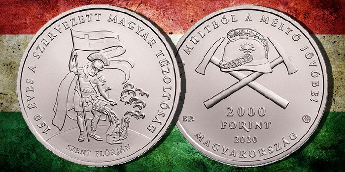 Hungarian Coins Commemorate 150 Years of Fire Departments