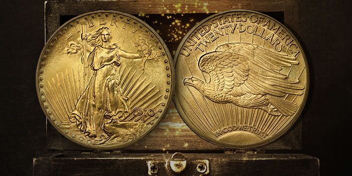 Classic US Gold Coins - Experimental Finish 1910 Saint-Gaudens Twenty
