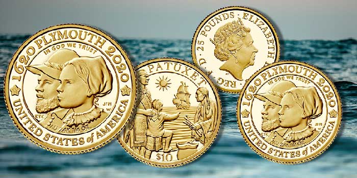 US Mint, Royal Mint Collaborate on Mayflower Anniversary Coins, Medals