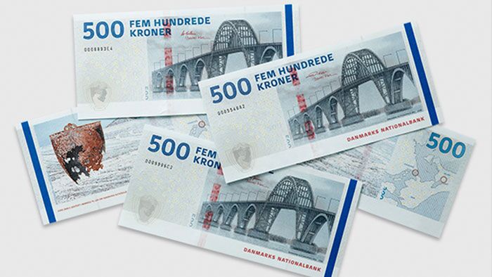 Denmark Issues New 500-Krone Banknote