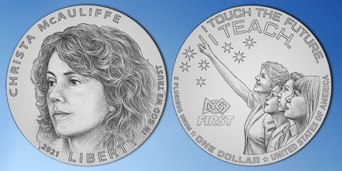 United States Mint Unveils Designs for Christa McAuliffe Commemorative Coin Program