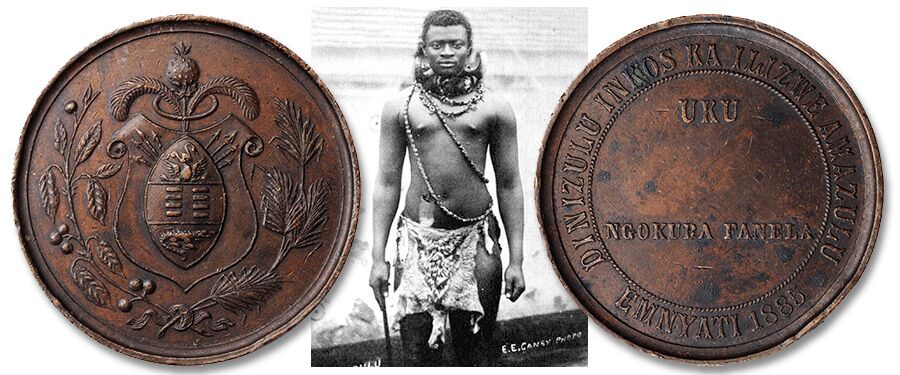 A Rare Award Medal Pertaining to Dinuzulu—the Final 19th-Century King of the Zulus offered by Stack's Bowers Galleries