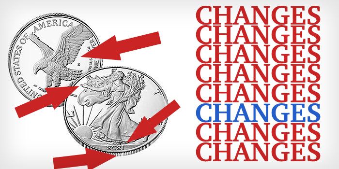 Changes Coming to All Three Sides of the 2021 American Silver Eagle
