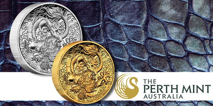Perth Mint Issues Chinese Myths and Legends Dragon 2021 2oz Gold Proof High Relief Coin