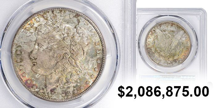 Famous Jack Lee 1893-S Morgan Silver Dollar Realizes $2.09 Million at GreatCollections Auction