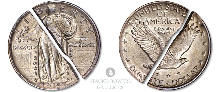 Unusual Standing Liberty Quarter Error in Stack's Bowers August 2022 Showcase Auction