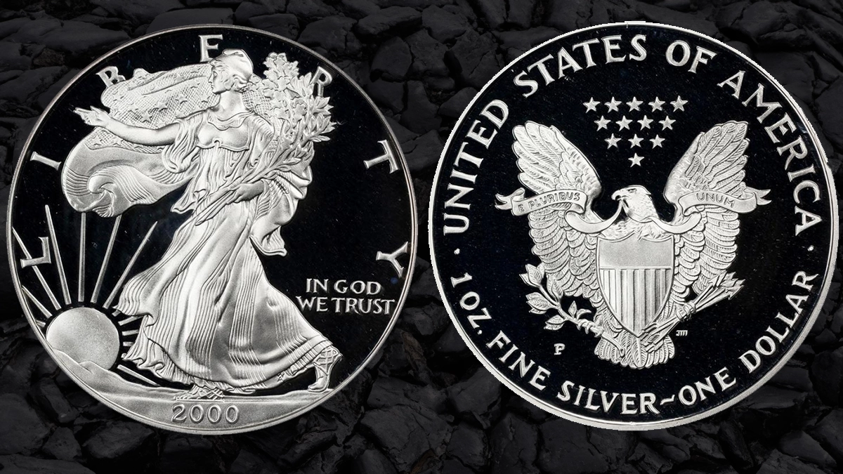2000-P American Silver Eagle Proof. Image: Stack's Bowers / CoinWeek.