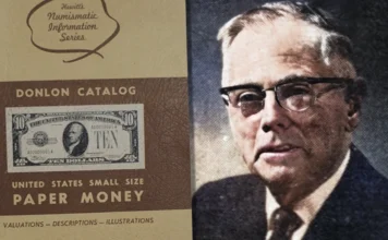 William P. Donlon and his paper money catalog.
