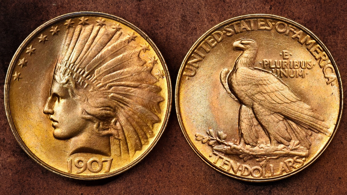 1907 Indian Head Eagle. Image: Stack's Bowers / CoinWeek.