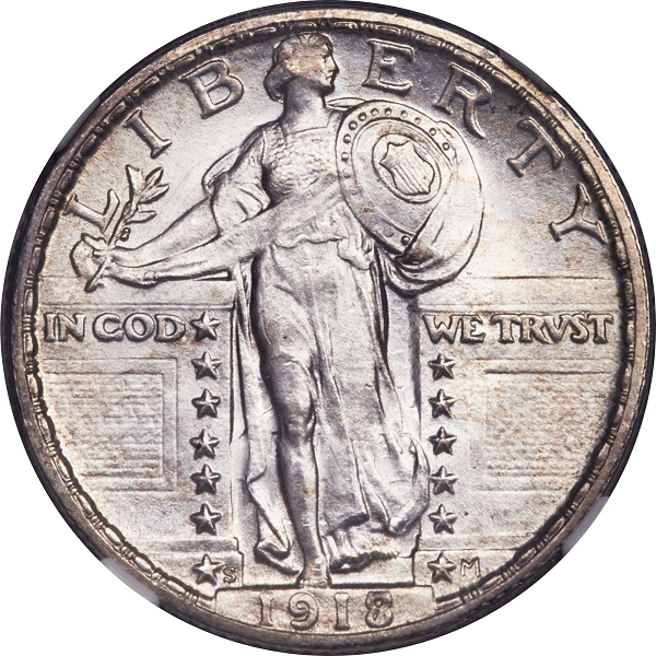 1918/7-S 25C FS-101 MS67 NGC