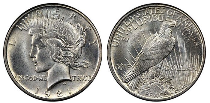 NGC Counterfeit Detection: 1921 Peace Dollar