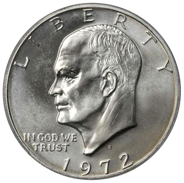 1972-S Eisenhower Dollar obverse