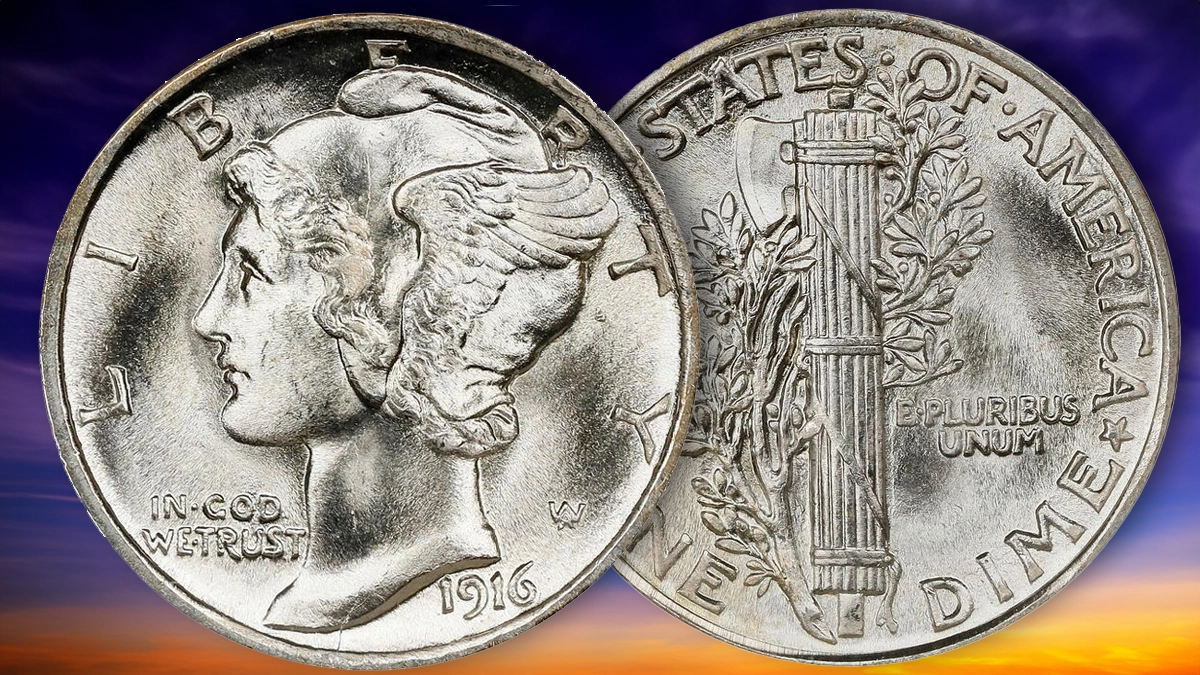 1916 Mercury Dime. Image: Stack's Bowers / CoinWeek.