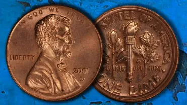 Dime printed orders on penny