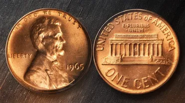 United States 1964 & 1965 - No Mint Mark, Lincoln 1 cent coin, Collectible Coin, selling US Coin