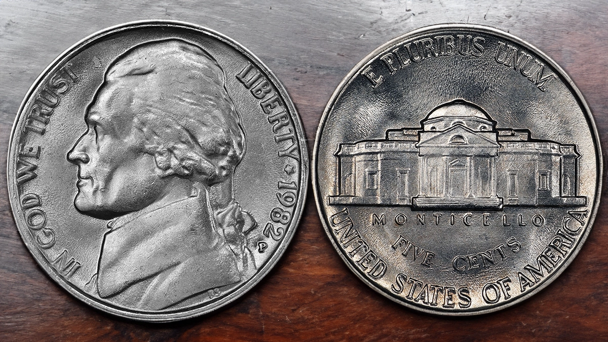 1982-P Jefferson Nickel. Image: CoinWeek.