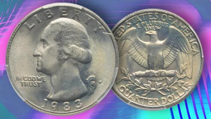 1983-P Washington Quarter. Image: Heritage Auctions / CoinWeek.