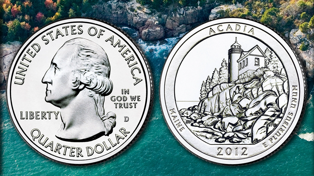 2012-D Acadia National Park Quarter. Image: United States Mint / Adobe Stock.