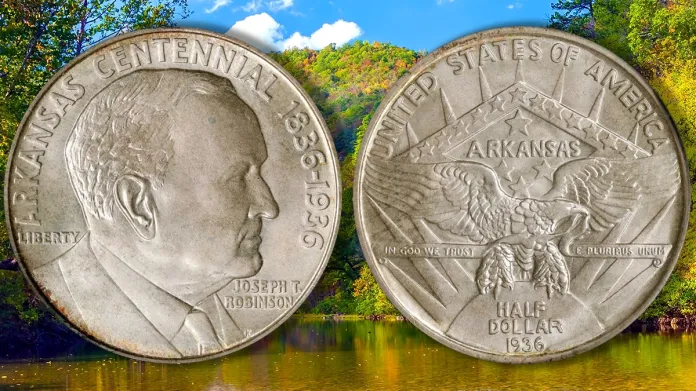 1936 Arkansas Robinson Half Dollar. Image: Stack's Bowers / Adobe Stock.