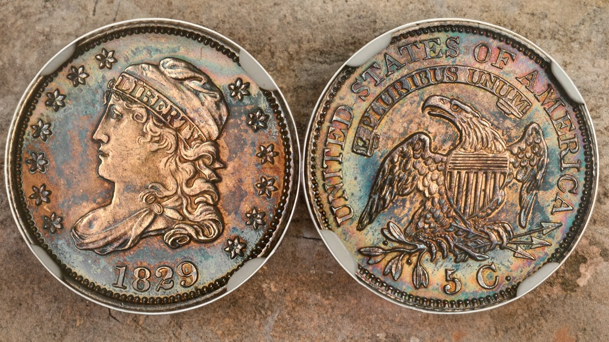 1829 LM-1 Proof Capped Bust Half Dime. Image: Stack's Bowers / CoinWeek.