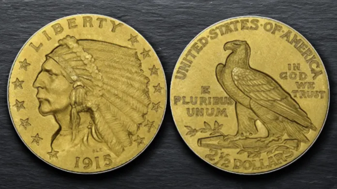 1915 Indian Head Quarter Eagle Proof. Image: NGC / CoinWeek.