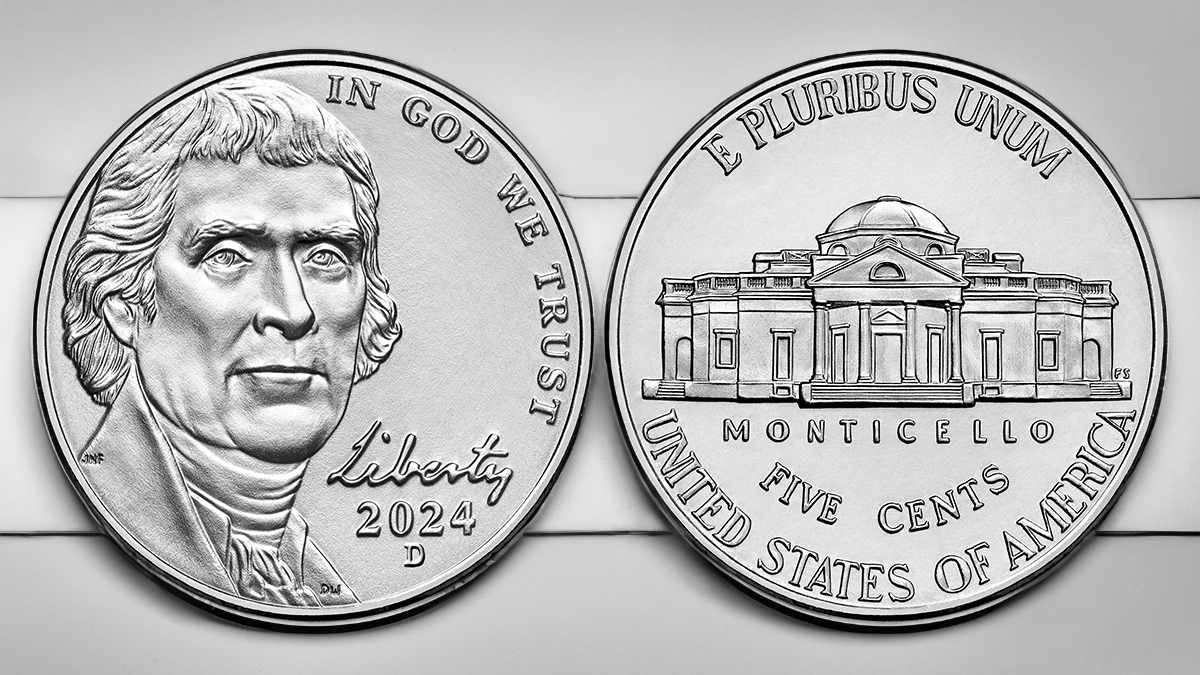 2024-D Jefferson Nickel. Image: United States Mint/CoinWeek.