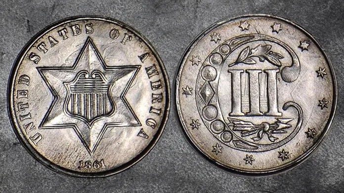 1861 Three-Cent Silver. Image: Stack's Bowers / CoinWeek.