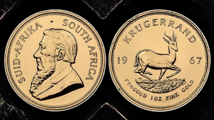 A South Africa 1967 Krugerrand (first year it was issued). Image: NGC / CoinWeek.