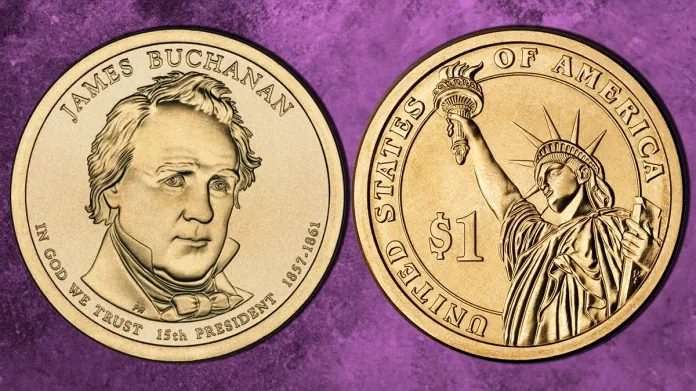 2010-P James Buchanan Presidential Dollar. Image: United States Mint / CoinWeek.