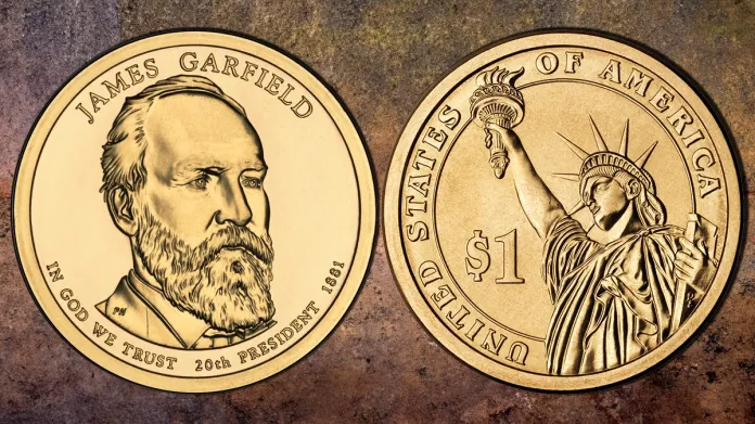 2011-P James Garfield Presidential Dollar. Image: United States Mint / CoinWeek.