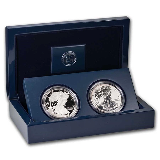 2012-S American Silver Eagle Two-Coin Set. Image: APMEX.