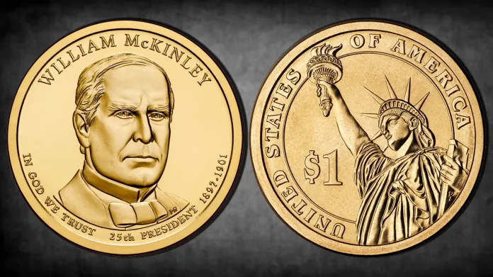 2013-P William McKinley Presidential Dollar. Image: United States Mint / CoinWeek.