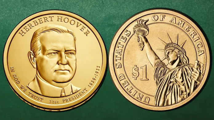 2014-P Herbert Hoover Presidential Dollar. Image: United States Mint / CoinWeek.