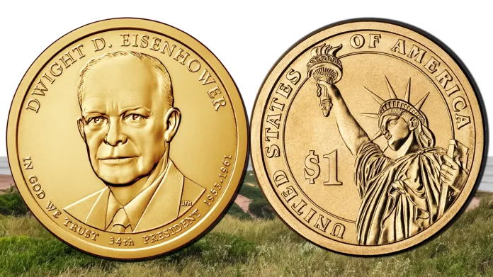 2015-D Dwight Eisenhower Presidential Dollar. Image: United States Mint / CoinWeek.