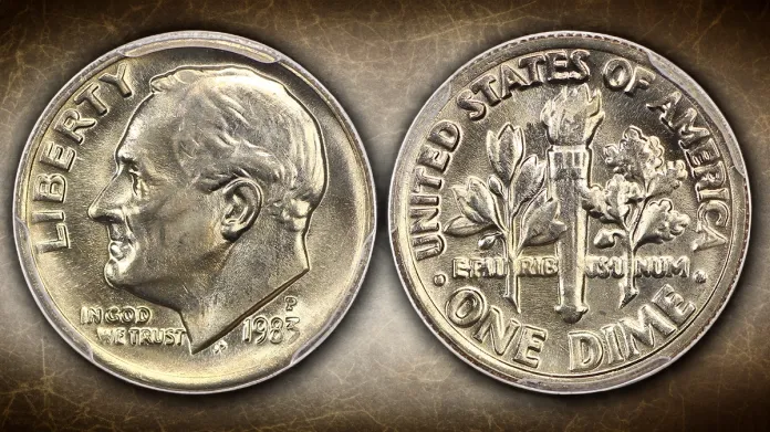 1983-P Roosevelt Dime. Image: DLRC/CoinWeek.