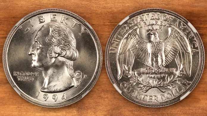 1994-P Washington Quarter. Image: DLRC/CoinWeek.