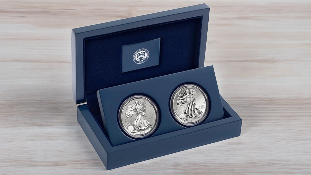 2013-W American Eagle West Point Two-Coin Silver Set. Image: United States Mint / CoinWeek.