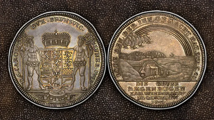 GERMAN STATES. Brunswick-Wolfenbuttel. Karl I. (King, 1735-1780). 1748 IBH AR Thaler. PCGS MS63.